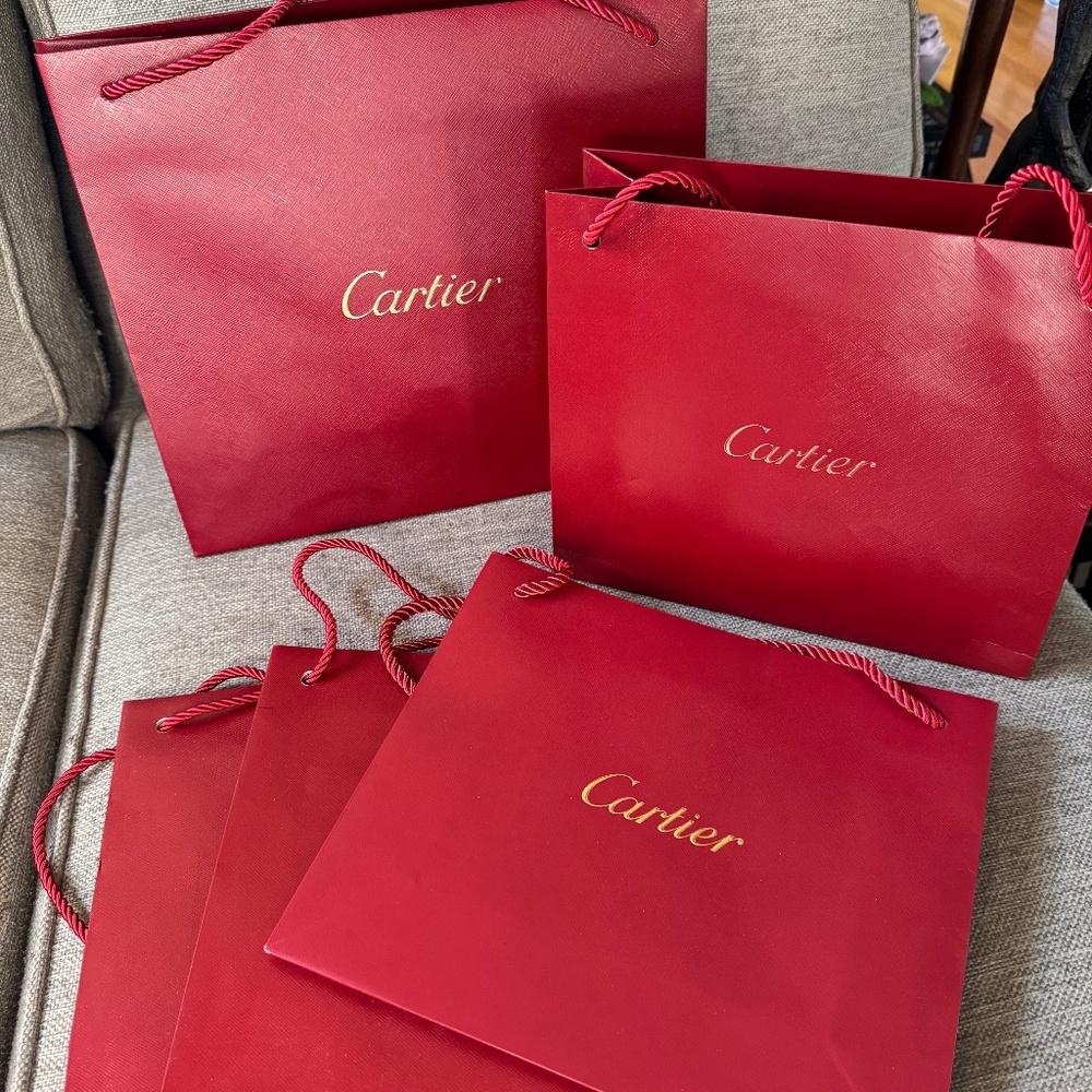 5 Cartier Shopping Gift Bags